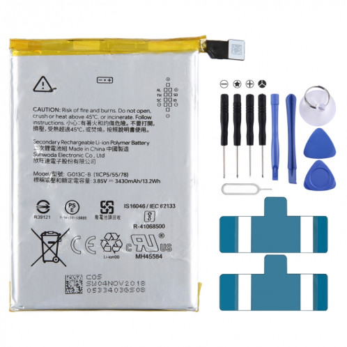 Pour le remplacement de la batterie Google Pixel 3 XL 3430mAh G013C-B SH16061653-00