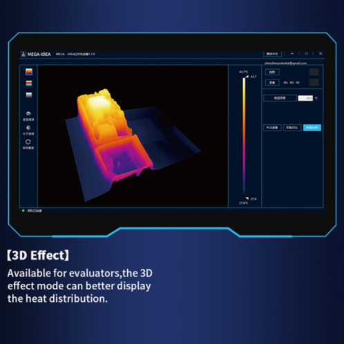Caméra d'analyse d'imagerie thermique infrarouge Qianli MEGA-IDEA Super IR Cam 2S 3D SQ4690604-012