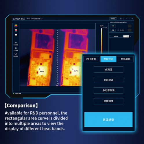 Caméra d'analyse d'imagerie thermique infrarouge Qianli MEGA-IDEA Super IR Cam 2S 3D SQ4690604-012