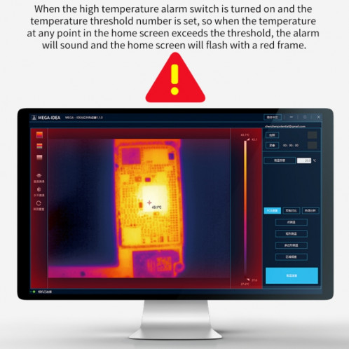Caméra d'analyse d'imagerie thermique infrarouge Qianli MEGA-IDEA Super IR Cam 2S 3D SQ4690604-012