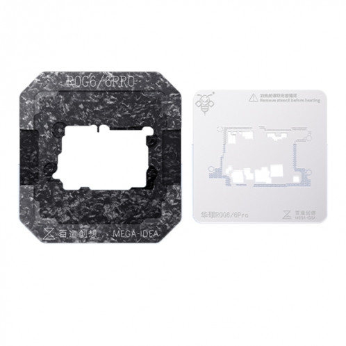 Pour Asus ROG Phone 6 Pro / 6 Qianli Mega-idea Multi-fonctionnel Middle Frame Positioning BGA Reballing Platform SQ03021484-010