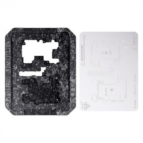 Pour Xiaomi 11 Pro / 11 Ultra Qianli Mega-idea Multi-fonctionnel Middle Frame Positioning BGA Reballing Platform SQ03091451-010