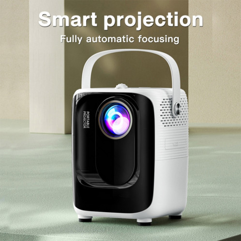 A007 Projecteur LED intelligent portable 1280 x 720 HD 113 ANSI, prise : prise UE (blanc) SH502A1163-016