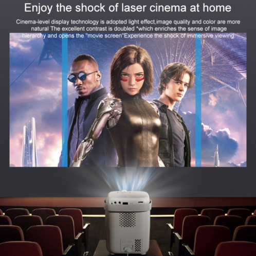 A007 Projecteur LED intelligent portable 1280 x 720 HD 113 ANSI, prise : prise US (noir) SH504B1717-016