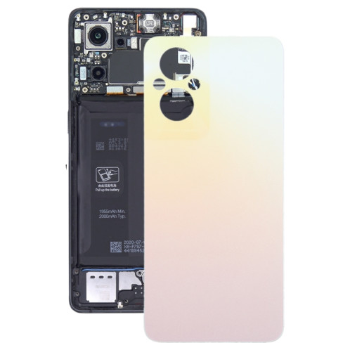 Pour le couvercle arrière de la batterie d'origine OPPO Reno7 Lite (or) SH302B1533-06