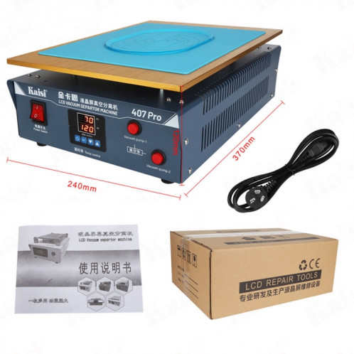 Kaisi 407 Pro Machine de séparation d'écran LCD à double pompe à vide de 18 pouces () SK601C585-09