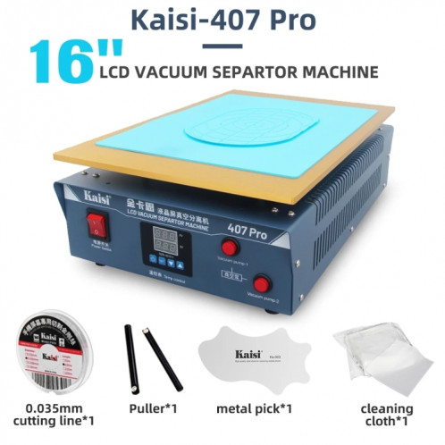 Kaisi 407 Pro Machine de séparation d'écran LCD à double pompe à vide de 18 pouces () SK601C585-09