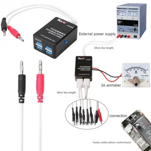 Câble de démarrage d'activation d'alimentation Kaisi K-9035 pour iPhone 6 à 14 Pro Max SK54291003-08