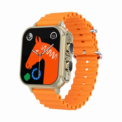 N22 2 en 1 1,96 pouces HD Display Sport Bluetooth Call Earphone Smart Watch (Orange) SH201B1984-017