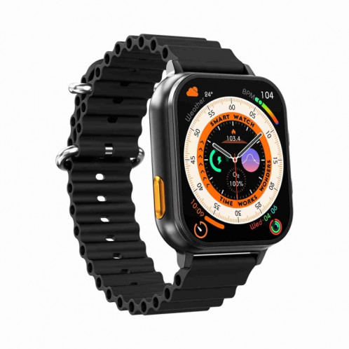 N22 2 en 1 1,96 pouces HD Display Sport Bluetooth Call Earphone Smart Watch (Noir) SH201C1856-017