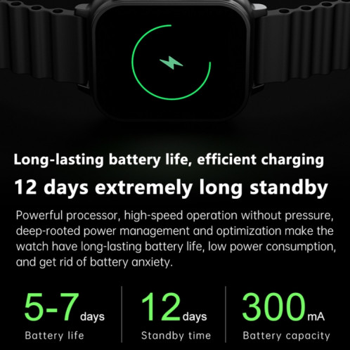 N22 2 en 1 1,96 pouces HD Display Sport Bluetooth Call Earphone Smart Watch (Vert) SH201D1082-017