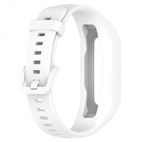 Pour Keep Band B2 Bracelet de montre en silicone intégré de couleur unie (blanc) SH301A623-09