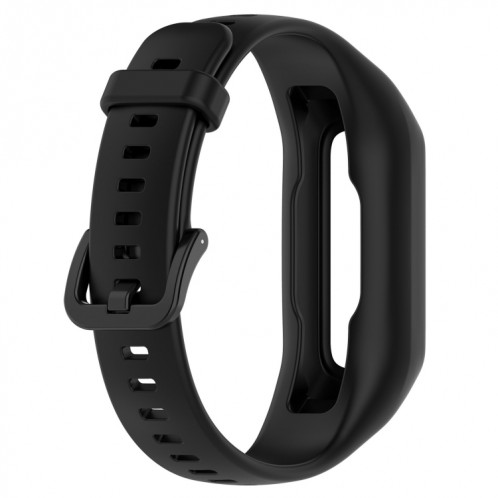 Pour Keep Band B2 Bracelet de montre en silicone intégré de couleur unie (noir) SH301C237-09