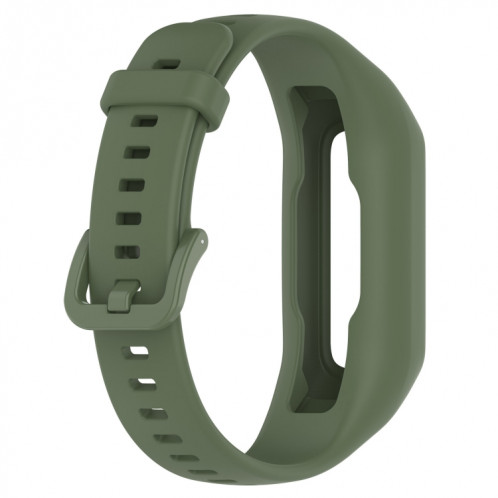 Pour Keep Band B2 Bracelet de montre en silicone intégré de couleur unie (vert armée) SH301E1857-09