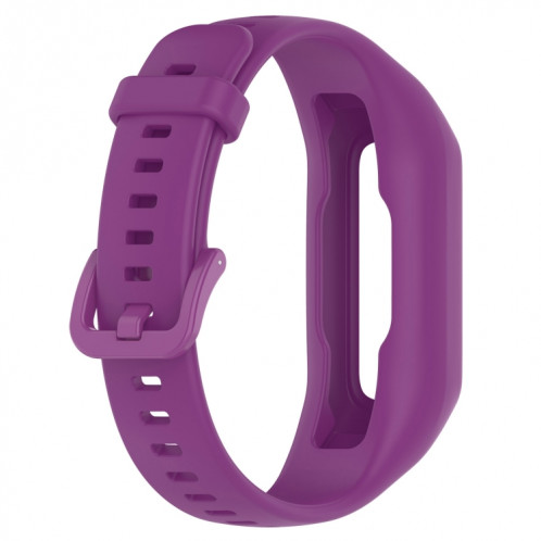 Pour Keep Band B2 Bracelet de montre en silicone intégré de couleur unie (violet) SH301F881-09