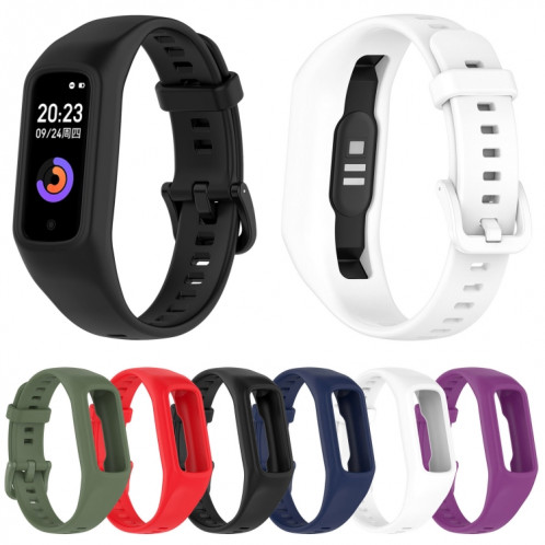 Pour Keep Band B2 Bracelet de montre en silicone intégré de couleur unie (noir) SH301C237-09