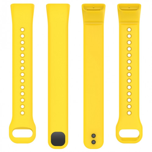 Pour Mambo Band 5 / 5S Bracelet de montre de remplacement en silicone de couleur unie (jaune) SH901D1294-09
