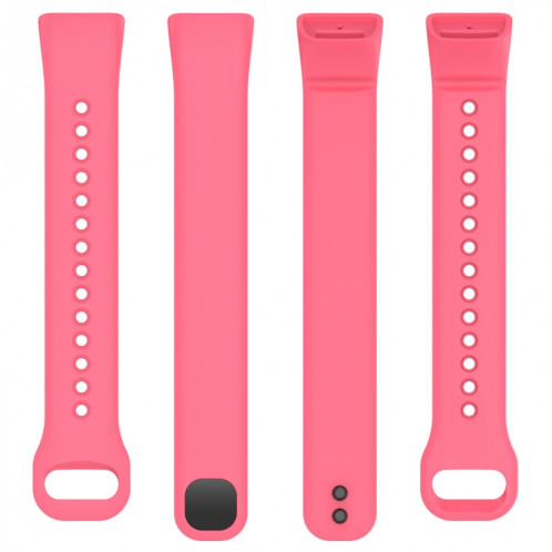 Pour Mambo Band 5 / 5S Bracelet de montre de remplacement en silicone de couleur unie (Rose Red) SH901F600-09