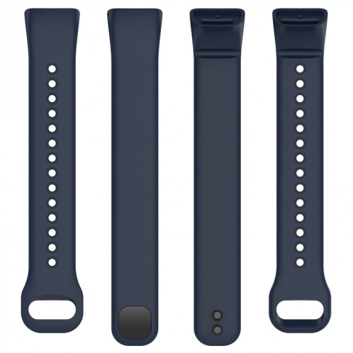 Pour Mambo Band 5 / 5S Bracelet de montre de remplacement en silicone de couleur unie (bleu nuit) SH901J1517-09