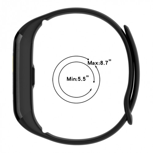 Pour Mambo Band 5 / 5S Bracelet de montre de remplacement en silicone de couleur unie (blanc) SH901A1391-09