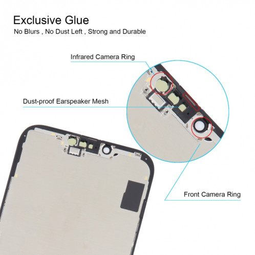 Écran LCD RJ inell pour iPhone 14 Plus avec assemblage complet du numériseur SH2002626-012