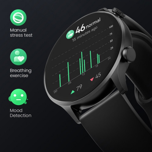 Montre intelligente d'origine Xiaomi Youpin HAYLOU RT3 LS16 1,43 pouces AMOLED prise en charge des appels Bluetooth/surveillance de la santé (argent) SX001B280-010