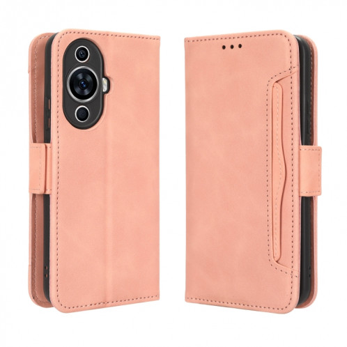 Pour Huawei nova 11 Skin Feel Calf Texture Card Slots Leather Phone Case (Rose) SH119A995-06