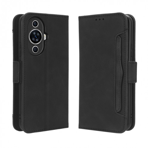 Pour Huawei nova 11 Skin Feel Calf Texture Card Slots Leather Phone Case (Black) SH119B1824-06