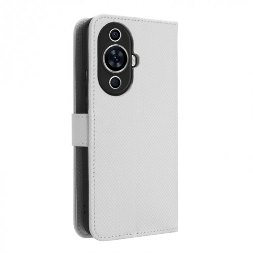 Pour Huawei nova 11 Pro Étui de téléphone en cuir à texture diamant (Blanc) SH818A1111-07