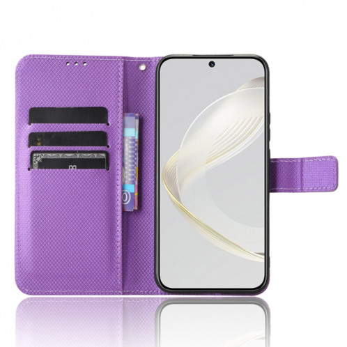 Pour Huawei nova 11 Pro Diamond Texture Leather Phone Case (Violet) SH818E350-07