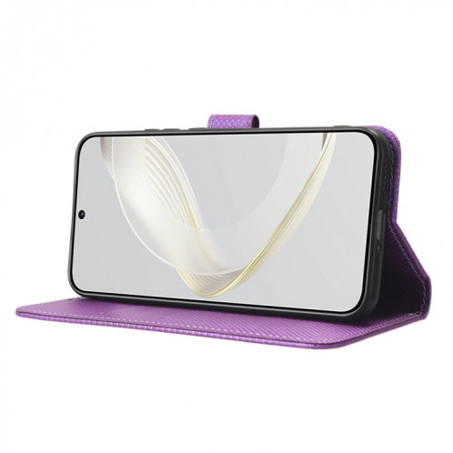 Pour Huawei nova 11 Pro Diamond Texture Leather Phone Case (Violet) SH818E350-07