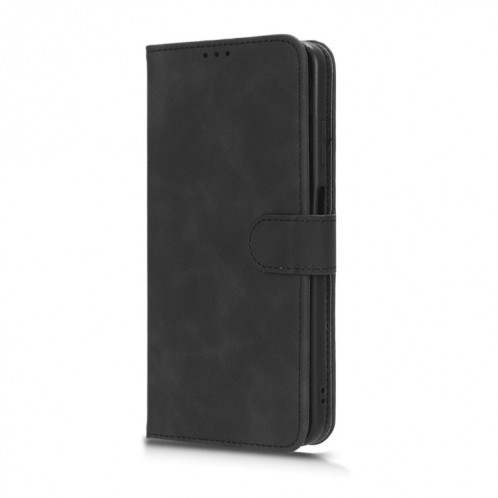 Pour Huawei Enjoy 60X Skin Feel Étui de téléphone en cuir à rabat magnétique (Noir) SH008A1402-06