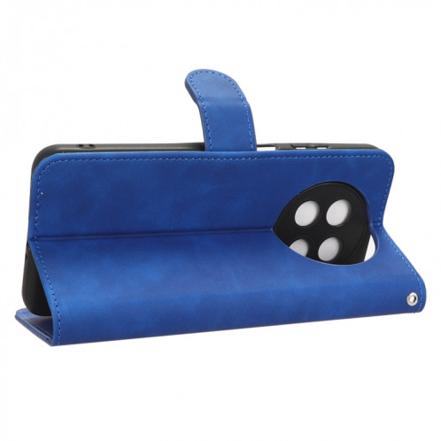 Pour Huawei Enjoy 60X Skin Feel Étui de téléphone en cuir à rabat magnétique (Bleu) SH008B1905-06
