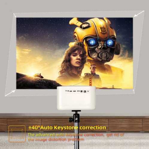 WOWOTO F8Plus DLP DMD 0,33 pouces 1920 x 1080 4K 800ANSI RGBB LED Projecteur intelligent () SW501B294-011