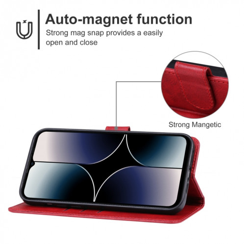 Pour étui de téléphone en cuir Ulefone Note 16 Pro (rouge) SH303A1537-06