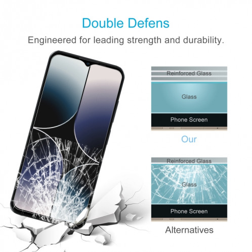 Pour Ulefone Note 16 Pro 50pcs 0.26mm 9H 2.5D Film de Verre Trempé SH3503135-06