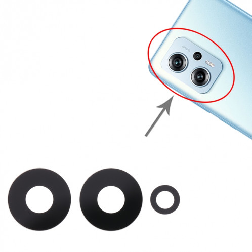 Pour Xiaomi Redmi Note 11T Pro Objectif de caméra arrière 10 pièces SH4402281-00