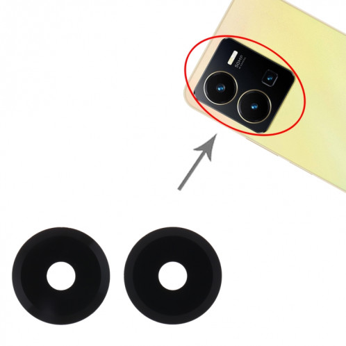 Pour vivo Y35 10pcs objectif de caméra arrière SH44101470-04