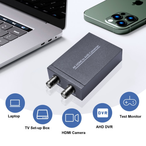 NK-C9 Convertisseur vidéo HDMI vers AHD 1080P HD (Gris) SH601A1645-07