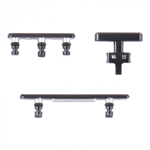 Pour bouton d'alimentation OnePlus 6 + bouton de contrôle du volume (noir givré) SH301A1602-04