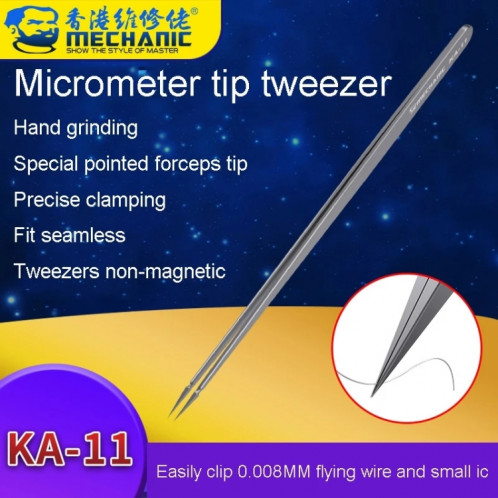 Pince à épiler micrométrique non magnétique Mechanic KA-11 SM6060948-09