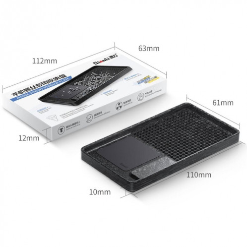 Plateau de rangement spécial à vis pour téléphone portable à conception magnétique Qianli SQ62761075-07