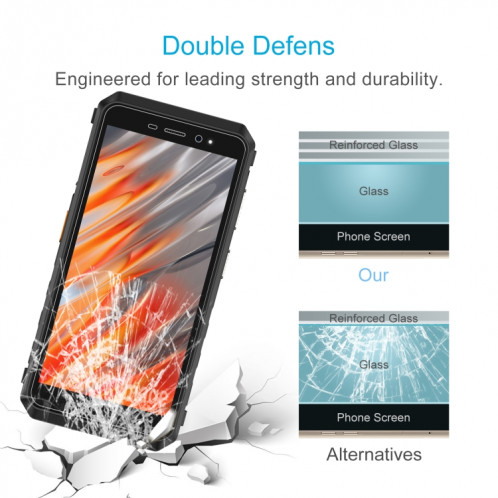 Pour Ulefone Power Armor X11 10 pièces 0.26mm 9H 2.5D Film de verre trempé SH7702434-06