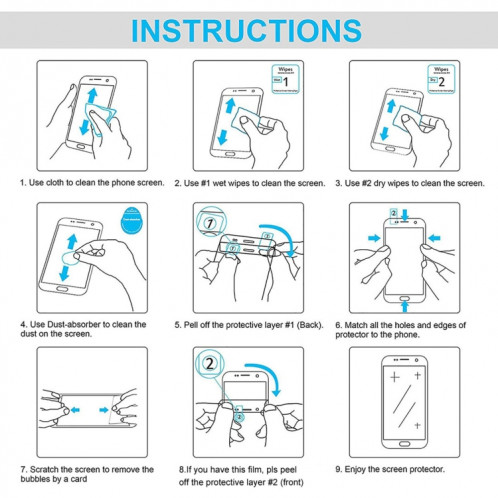 Pour Ulefone Note 15 10 pièces 0.26mm 9H 2.5D Film de verre trempé SH7703107-06