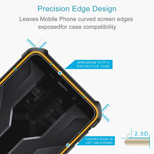 Pour Ulefone Armor X12 Pro 10 pièces 0.26mm 9H 2.5D Film de verre trempé SH77041448-06