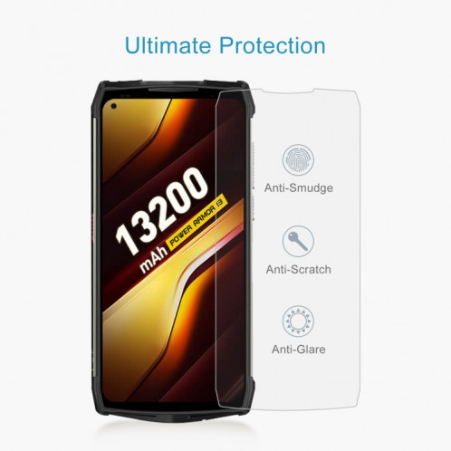 Pour Ulefone Armor X13 10 pièces 0.26mm 9H 2.5D Film de verre trempé SH77051199-06