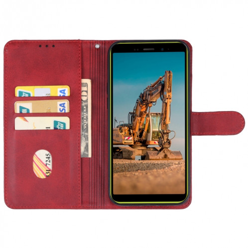 Pour étui de téléphone en cuir Ulefone Armor X12 (rouge) SH704A839-06