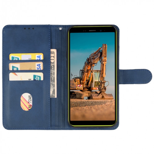 Pour étui de téléphone en cuir Ulefone Armor X12 (bleu) SH704D650-06