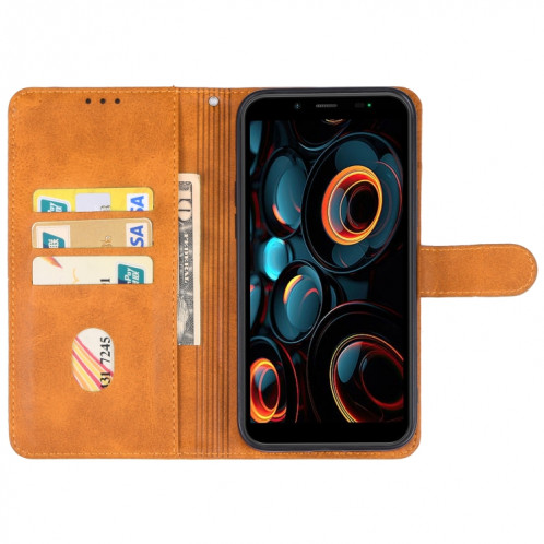 Pour étui de téléphone en cuir Ulefone Power Armor 16S (marron) SH708B929-06