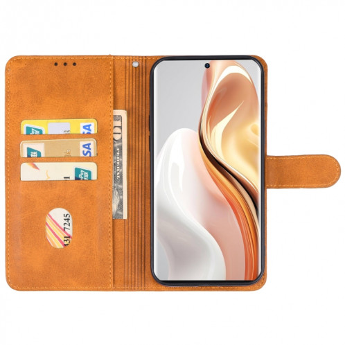 Pour étui de téléphone en cuir Ulefone Note 17 Pro (marron) SH711B1105-06